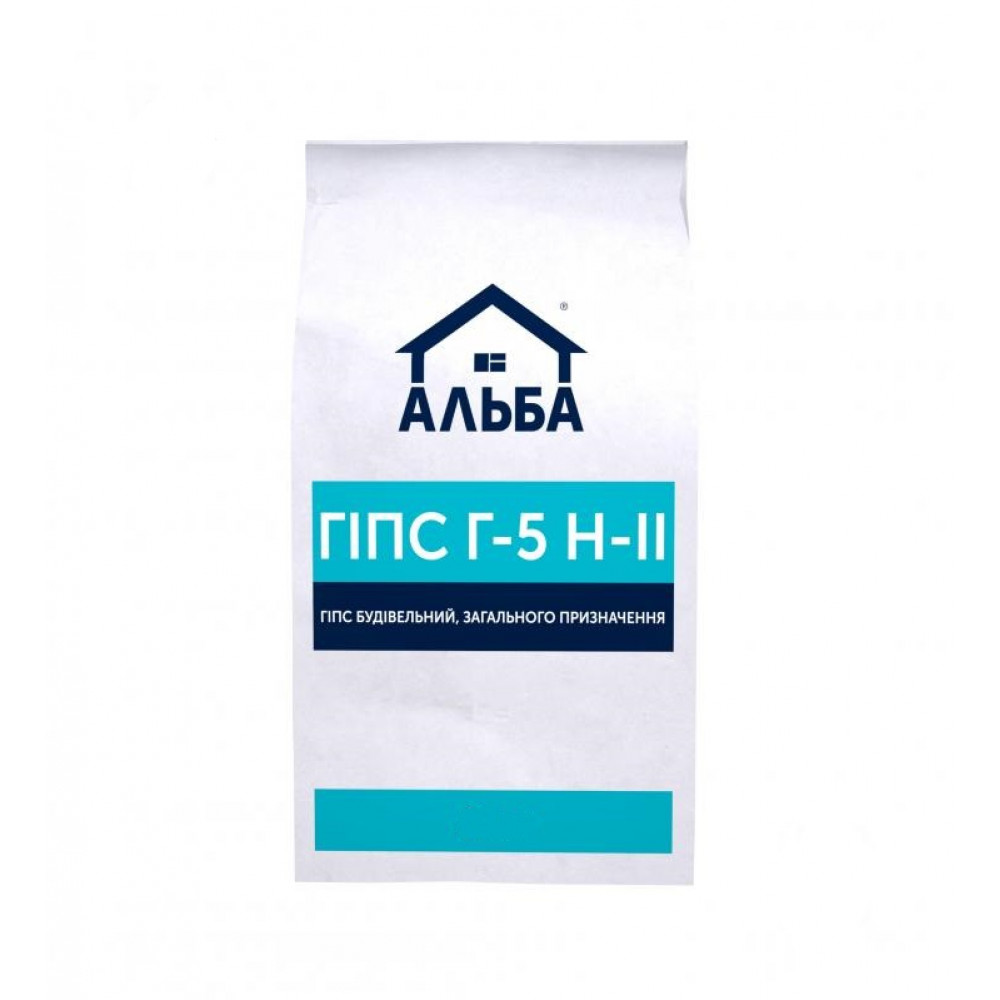 Гіпс будівельний  Альба  5кг Гіпс будівельний  Альба  5кг