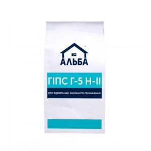 Гіпс будівельний  Альба  5кг Гіпс будівельний  Альба  5кг