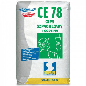 Гіпс шпакльовий СЕ-78 SEMIN 25 кг Гіпс шпакльовий СЕ-78 SEMIN 25 кг