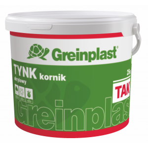Штукатурка акрилова короїд 2,0 мм GREINPLAST TAK, база біла (А)  25кг Штукатурка акрилова короїд 2,0 мм GREINPLAST TAK, база біла (А)  25кг