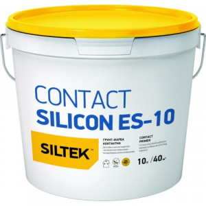 Грунт-фарба контактна силіконова SILTEK CONTACT SILICON ES-10 10л Грунт-фарба контактна силіконова SILTEK CONTACT SILICON ES-10 10л