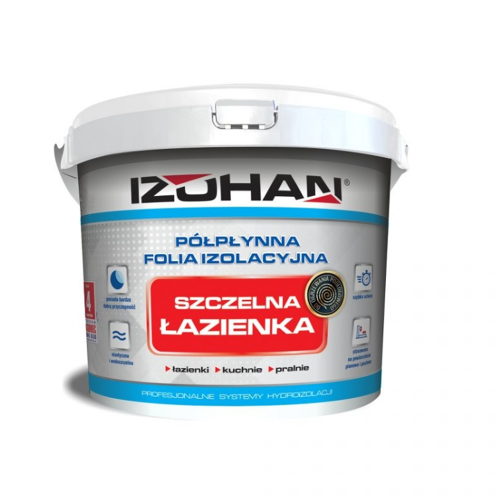 Гидроизоляция для ванных комнат Szczelna lazienka IZOHAN 10кг Гидроизоляция для ванных комнат Szczelna lazienka IZOHAN 10кг