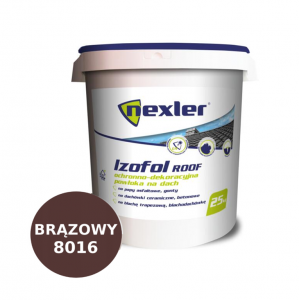 Фарба для даху NEXLER Izofol Roof коричневий (8016) 25кг. Фарба для даху NEXLER Izofol Roof коричневий (8016) 25кг.