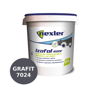 Фарба для даху NEXLER Izofol Roof графітовий (7024) 25кг. Фарба для даху NEXLER Izofol Roof графітовий (7024) 25кг.