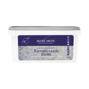 Декоративна фарба Китайський шовк срібло матова Ірком 2,5л