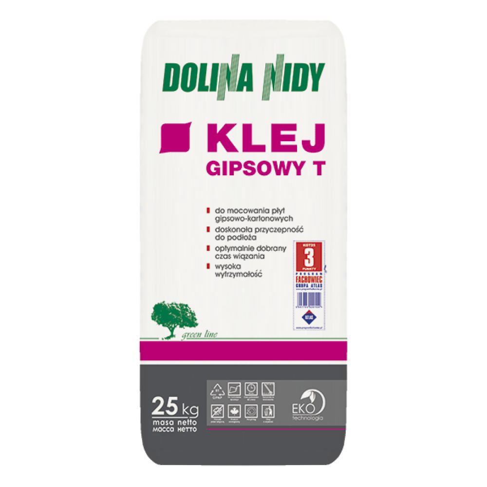 Гіпсовий клей Т для гіпсокартону ATLAS DOLINA NIDY 25 кг  Гіпсовий клей Т для гіпсокартону ATLAS DOLINA NIDY 25 кг