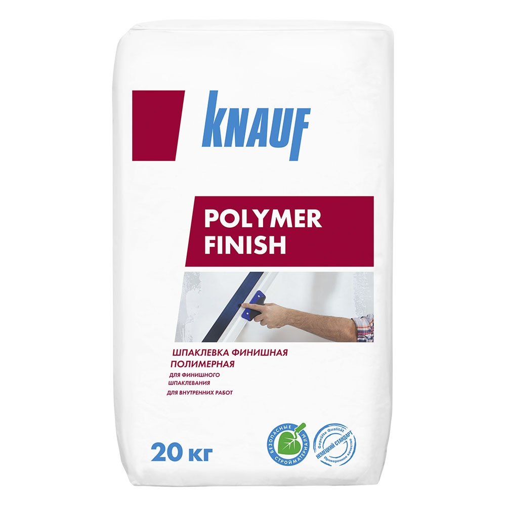 Шпатлівка полімерна суха Polimer Finish KNAUF 20 кг Шпатлівка полімерна суха Polimer Finish KNAUF 20 кг