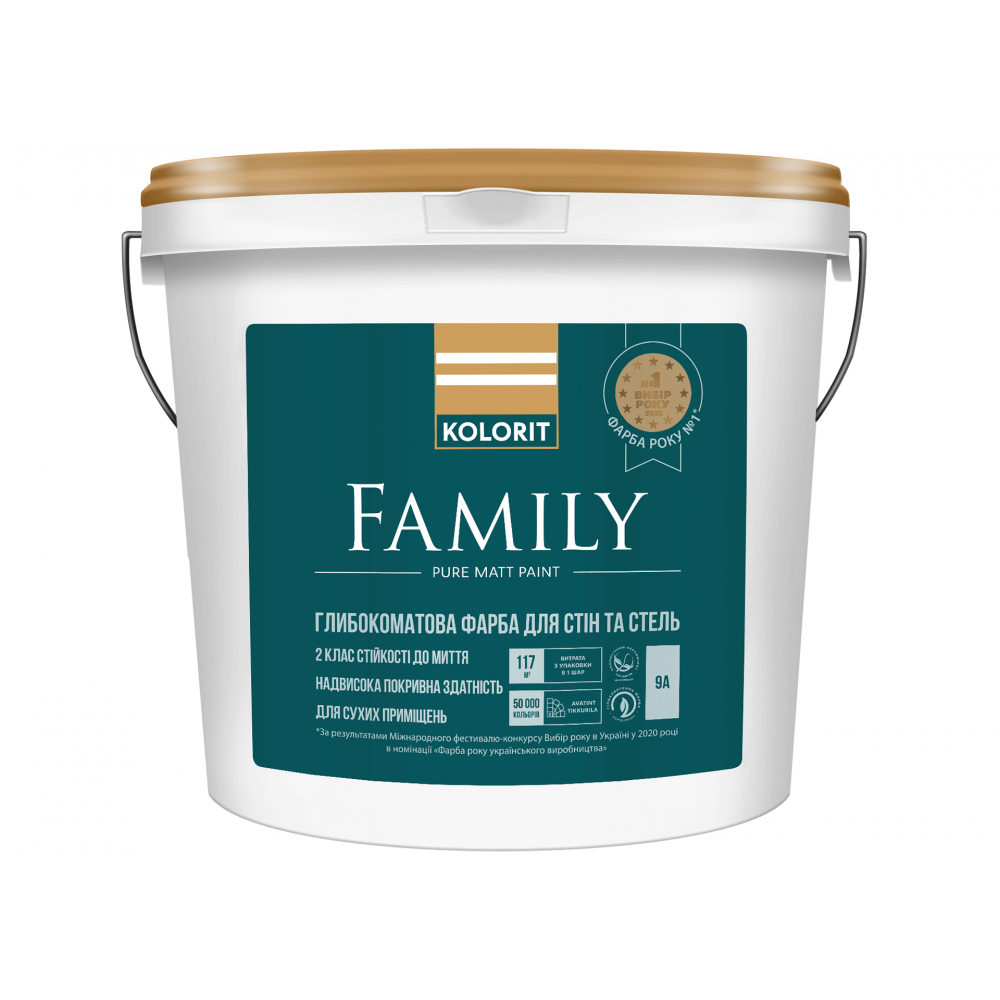 Фарба Колорит Family  База  А 0.9л Фарба Колорит Family  База  А 0.9л