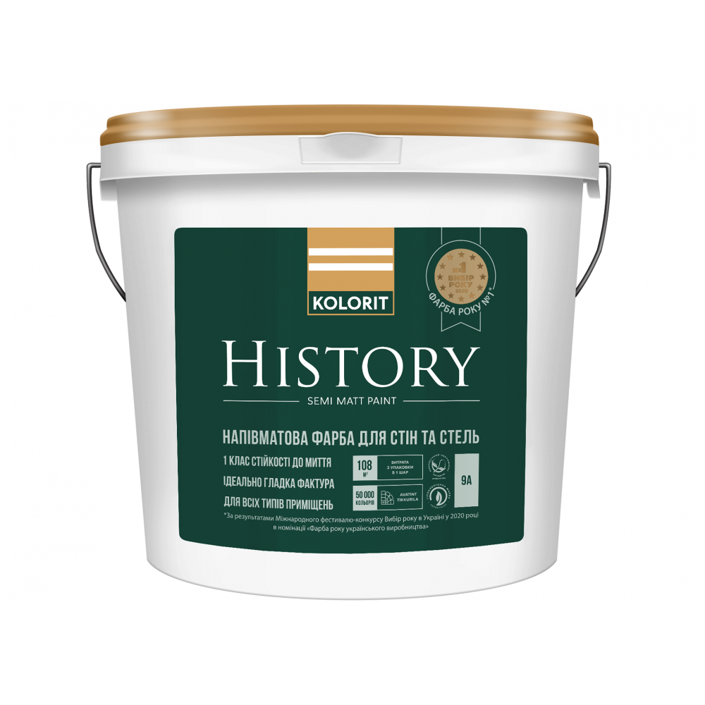 Краска Колорит History База А 0.9л Краска Колорит History База А 0.9л