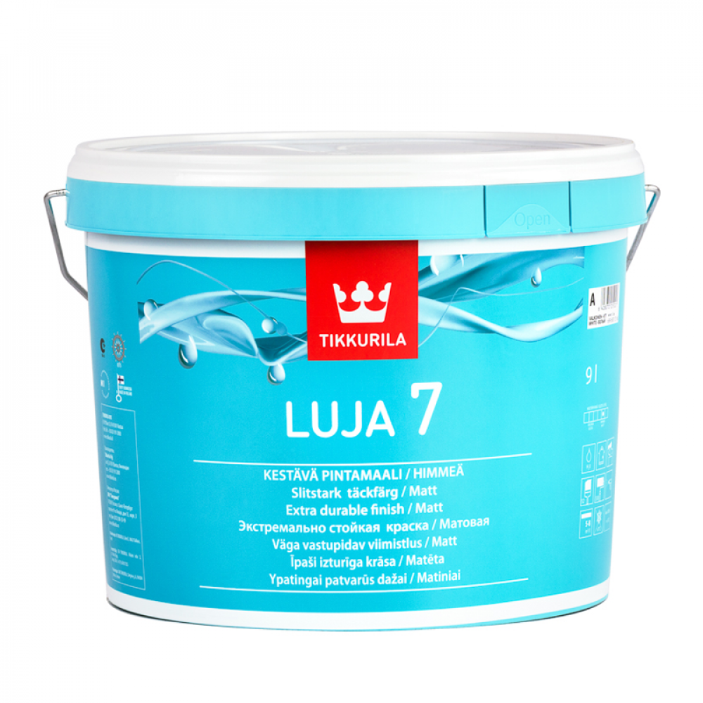 Краска покрывная Луя TIKKURILA матовая базис А 9л Краска покрывная Луя TIKKURILA матовая базис А 9л