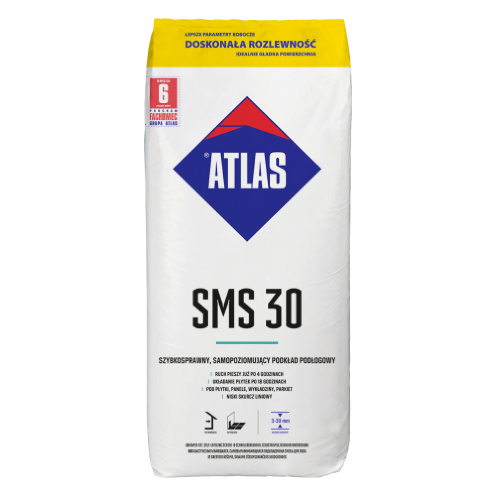 Самовирівнююча підлога АТLAS SMS 30 25кг Самовирівнююча підлога АТLAS SMS 30 25кг