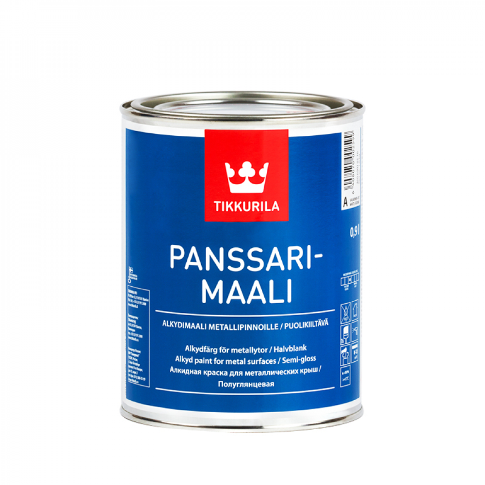 Краска алкидная Панссаримаали TIKKURILA база С 0,9 л Краска алкидная Панссаримаали TIKKURILA база С 0,9 л
