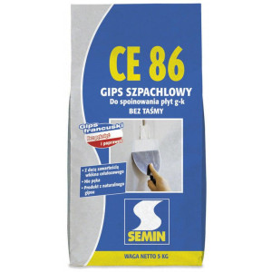 Шпаклівка гіпсова високоміцна SEMIN СЕ-86 25 кг   Шпаклівка гіпсова високоміцна SEMIN СЕ-86 25 кг
