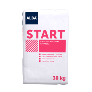 Шпаклівка гіпсова START Альба 050 30 кг  Шпаклівка гіпсова START Альба 050 30 кг
