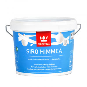 Краска матовая для потолков Сиро TIKKURILA 2,7л Краска матовая для потолков Сиро TIKKURILA 2,7л