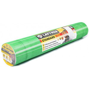 Сітка скловолоконна стандарт.160 5х5 1м х50м зелена Сітка скловолоконна стандарт.160 5х5 1м х50м зелена