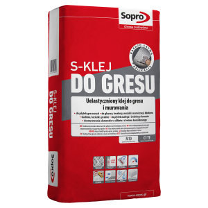 Пластифікований клей для керамограніту SOPRO 295 С1ТЕ 22,5кг Пластифікований клей для керамограніту SOPRO 295 С1ТЕ 22,5кг