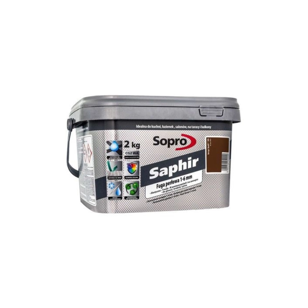 Фуга SOPRO SAPHIR 59 коричневий балі  2кг Фуга SOPRO SAPHIR 59 коричневий балі  2кг