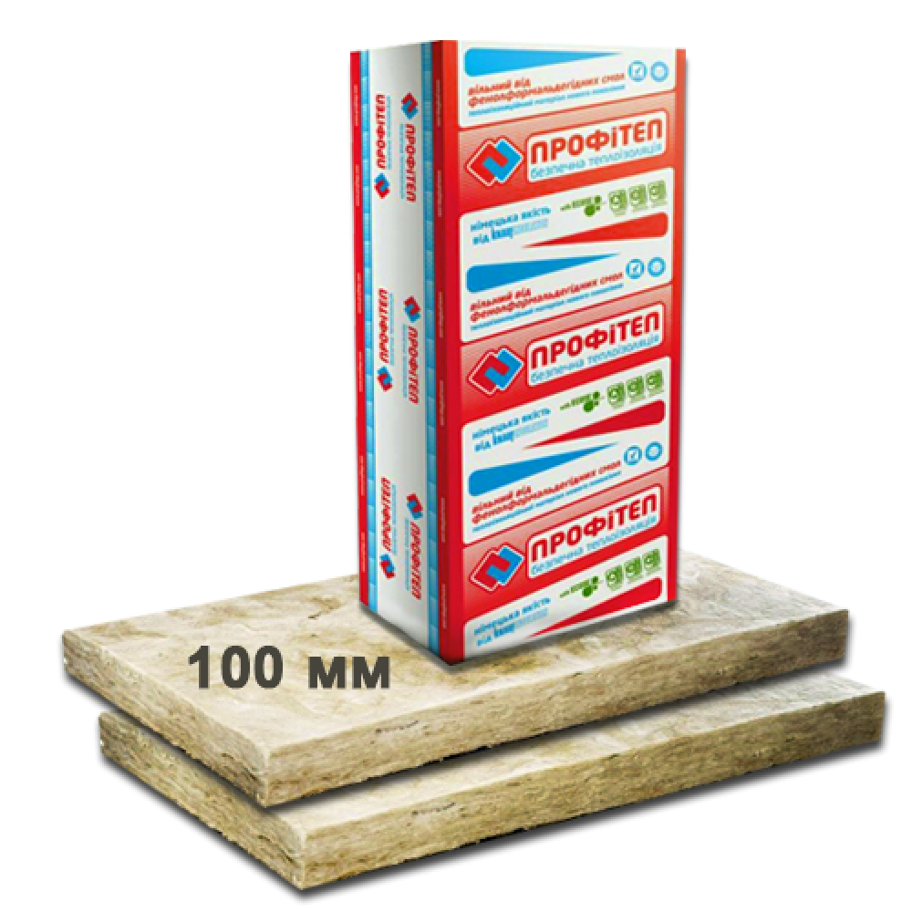 Скловата ПРОФІТЕП 100*610*1230мм 6м2  Скловата ПРОФІТЕП 100*610*1230мм 6м2