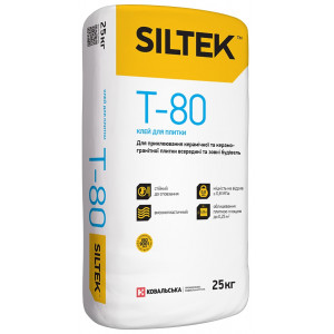 Клей для плитки Т-80 SILTEK 25кг 