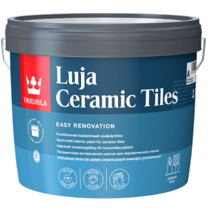 Фарба для керамічної плитки Tikkurila Luja Ceramic Tiles, базіс С  2.7 л Фарба для керамічної плитки Tikkurila Luja Ceramic Tiles, базіс С  2.7 л