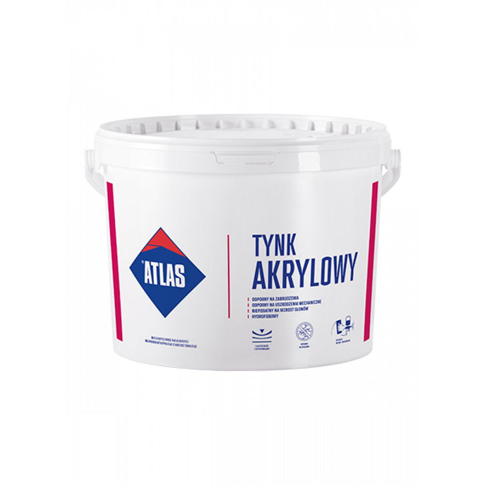 Штукатурка декоративна акрилова ATLAS, баранек 1,5 мм, база сіра 25кг. Штукатурка декоративна акрилова ATLAS, баранек 1,5 мм, база сіра 25кг.