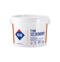 Штукатурка декоративна силіконова ATLAS, баранек 1,5 мм, база біла 25кг