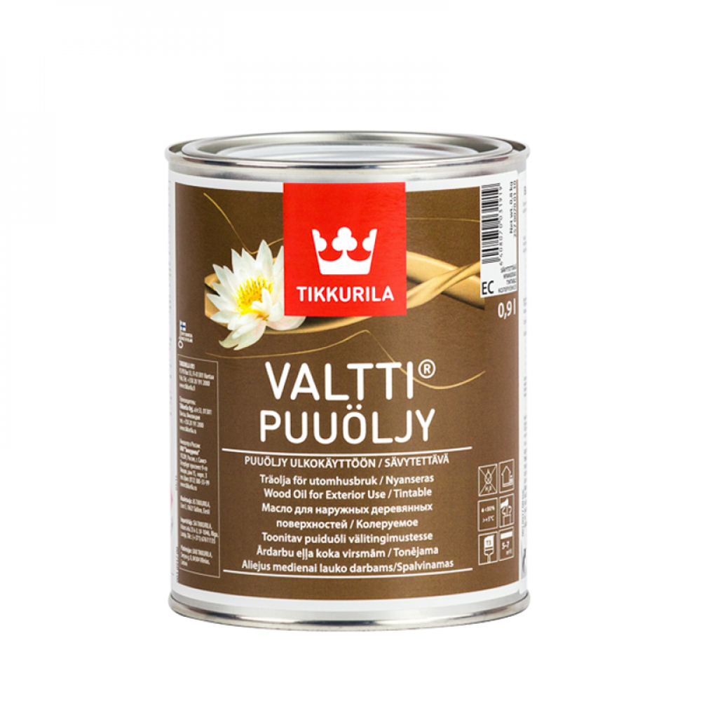 Олія для деревини Валтті TIKKURILA базіс ЕС 0,9л Олія для деревини Валтті TIKKURILA базіс ЕС 0,9л