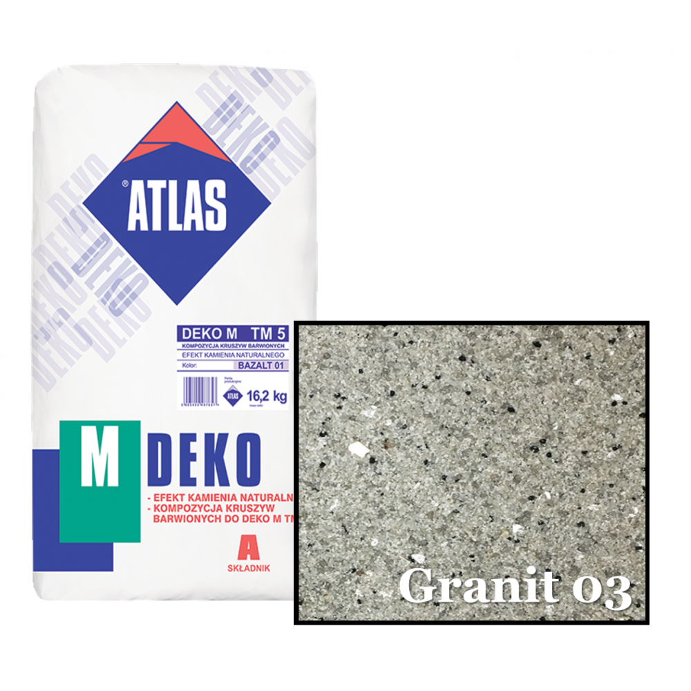 Композиція крихти для мозаїчної штукатурки - ефект GRANIT 03 ATLAS DEKO M ТМ5 16,2кг. Композиція крихти для мозаїчної штукатурки - ефект GRANIT 03 ATLAS DEKO M ТМ5 16,2кг.