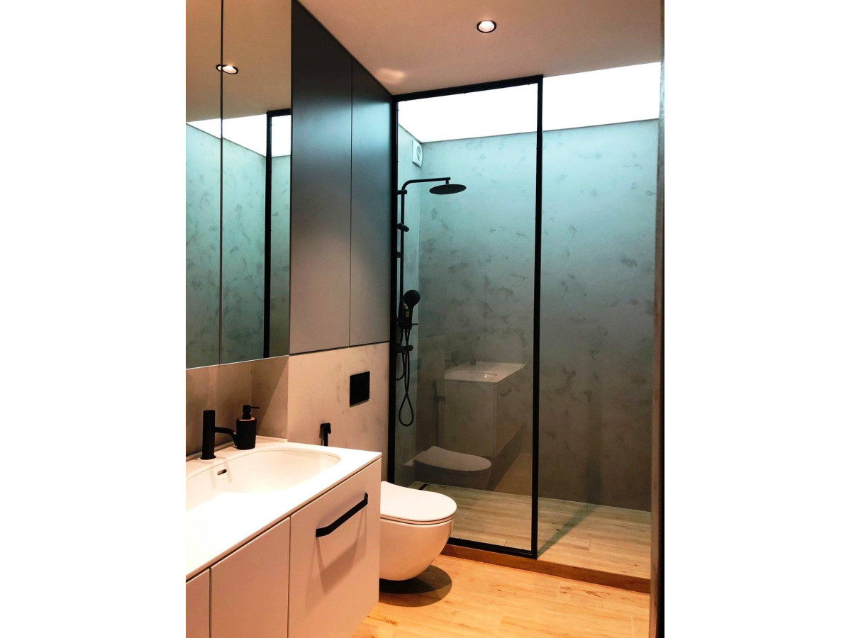 Декоративна штукатурка FOX DEKORATOR у ванній кімнаті